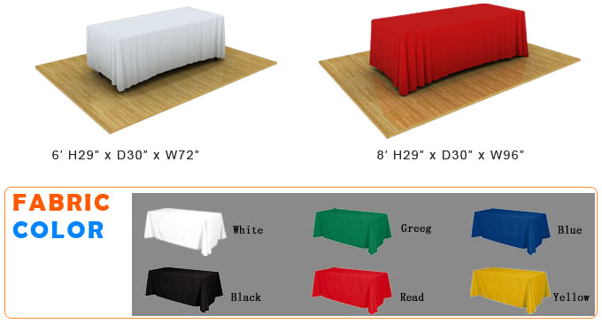 Deluxe 4 Sided Table Throw Yidisplay Display Equipment Co Ltd